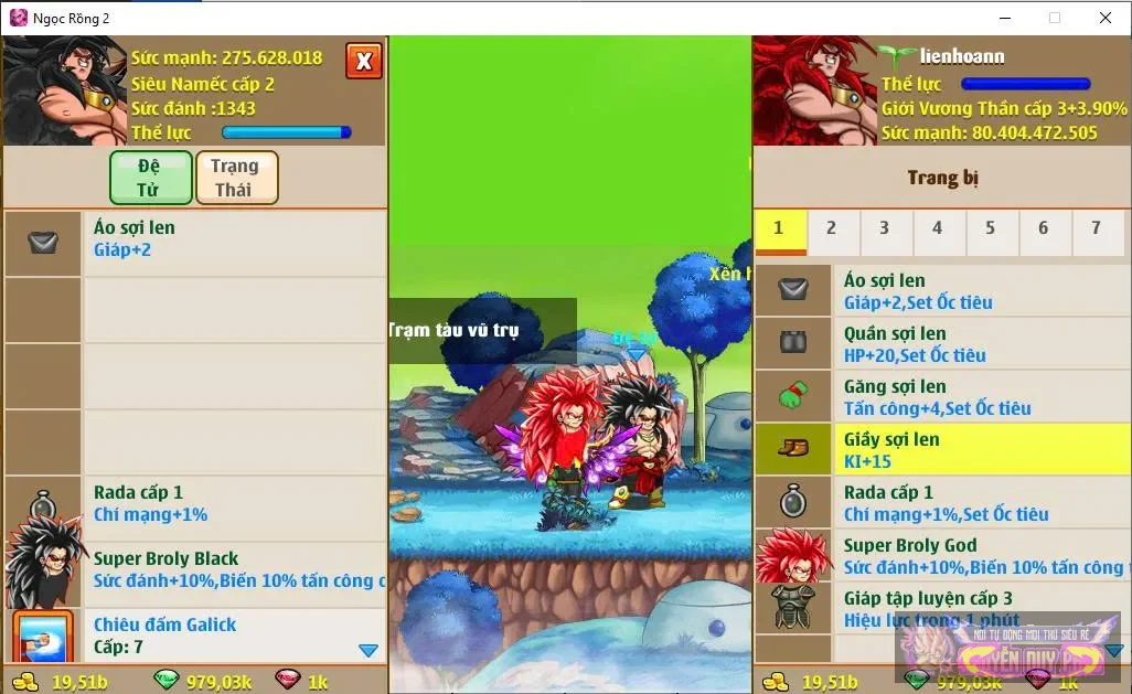 namek óc tiu liên hoàn 80ty đệ 300tr giá rẻ