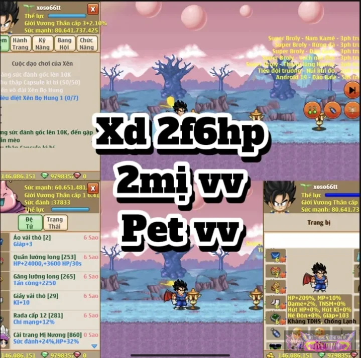 Xd 2f6 hp
Qua clod 2 mị vv 1 pet 10% vv