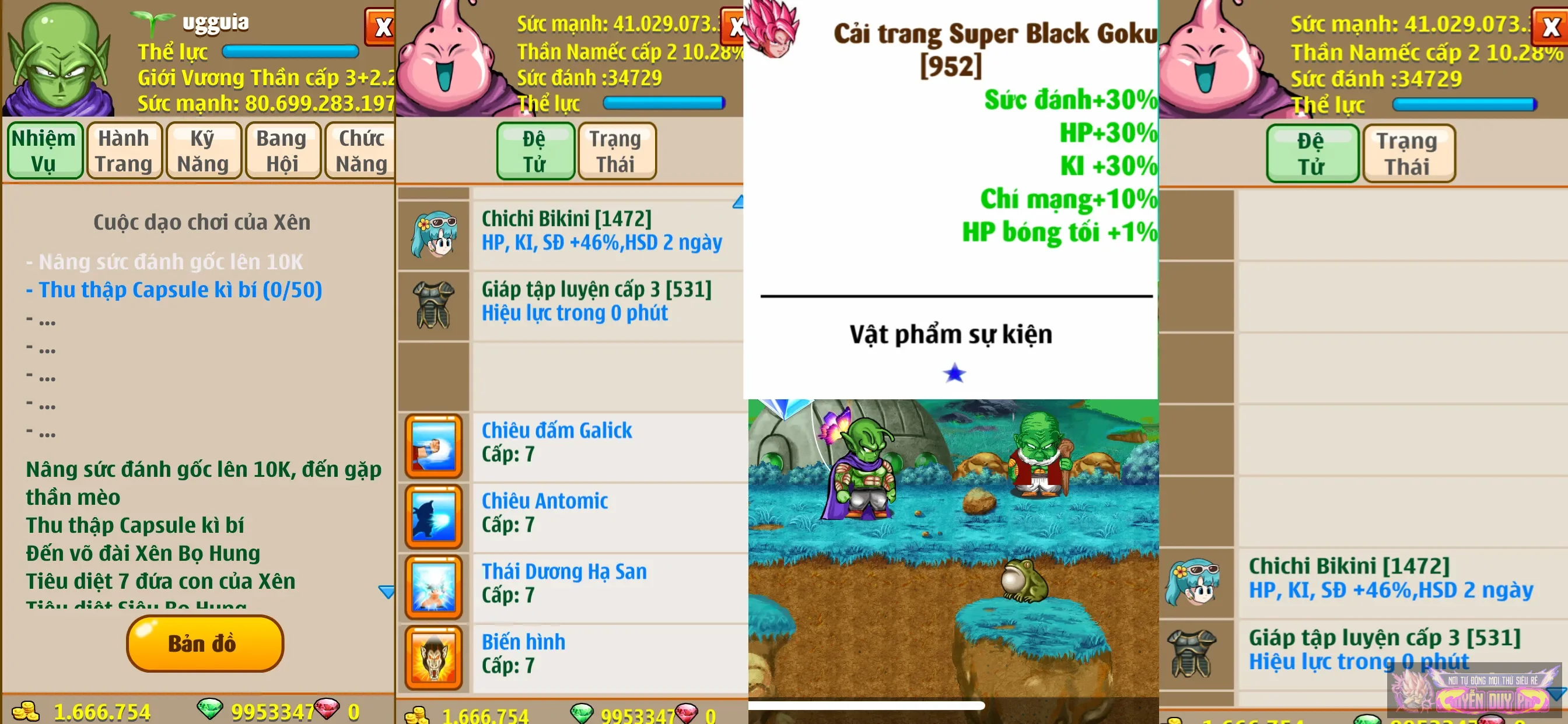 như ảnh đệ bư dull map skill oke